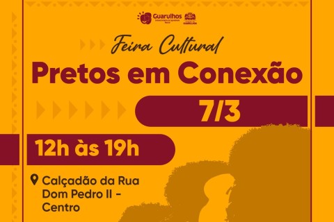 Calçadão da rua D. Pedro II recebe feira cultural Pretos em Conexão neste sábado