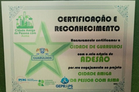 Guarulhos alcança meta e recebe certificação em projeto de cuidado da asma