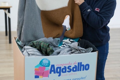 Campanha do Agasalho 2026 bate recorde e arrecada 142 mil peças em Guarulhos
