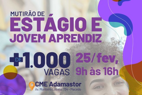 Mutirão Volta às Aulas oferecerá mais de 1.000 vagas de estágio e jovem aprendiz em Guarulhos