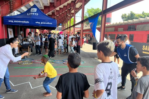 UNG participa de evento de Dia das Crianças no Flamengo Guarulhos Academy